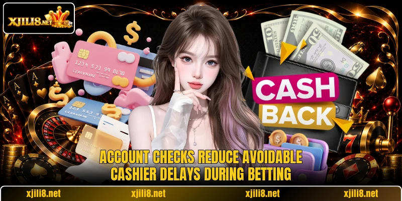 Account checks reduce avoidable cashier delays during betting Account checks reduce avoidable cashier delays during betting