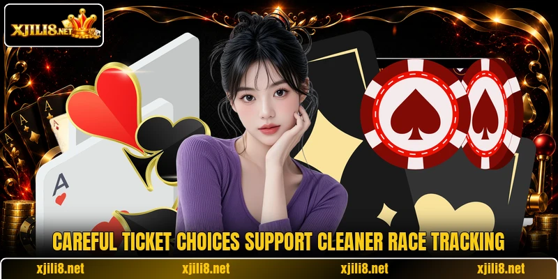Careful ticket choices support cleaner race tracking Careful ticket choices support cleaner race tracking