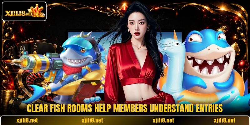 Clear fish rooms help members understand entries Clear fish rooms help members understand entries