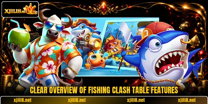 Clear overview of Fishing Clash table features Clear overview of Fishing Clash table features