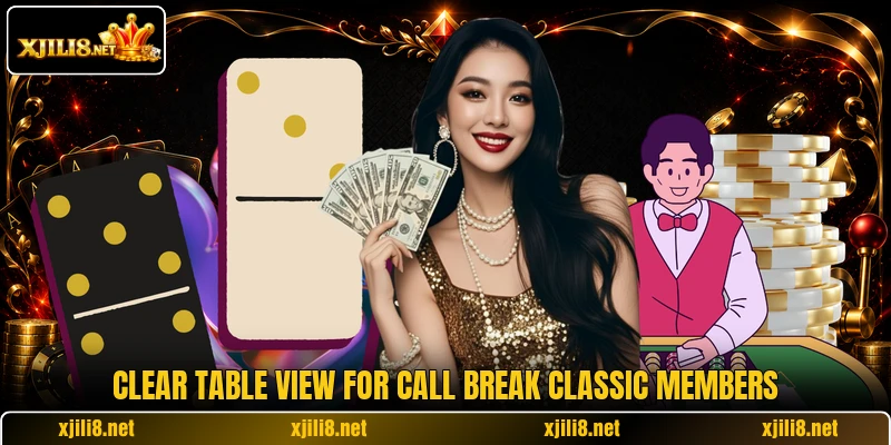 Clear table view for Call break classic members Clear table view for Call break classic members