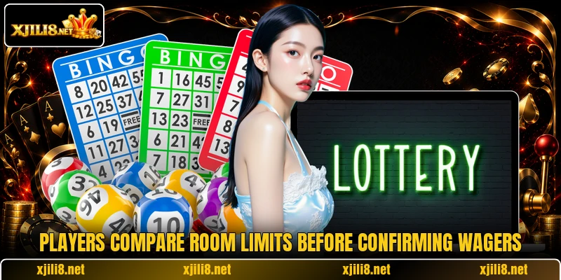Players compare room limits before confirming wagers Players compare room limits before confirming wagers
