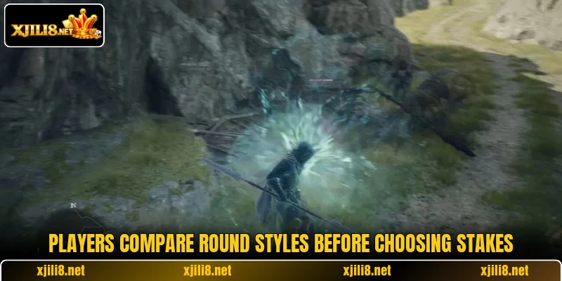 Players compare round styles before choosing stakes Players compare round styles before choosing stakes