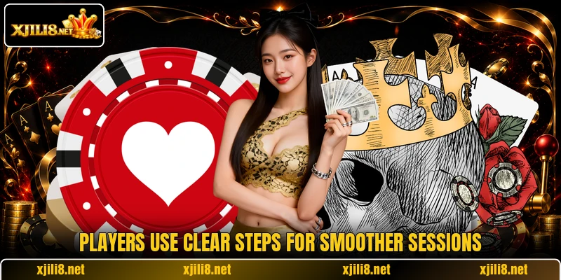 Players use clear steps for smoother sessions Players use clear steps for smoother sessions