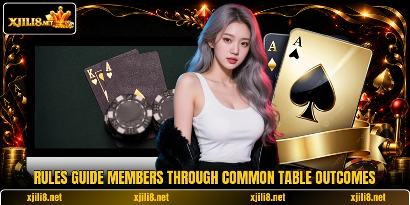 Rules guide members through common table outcomes Rules guide members through common table outcomes