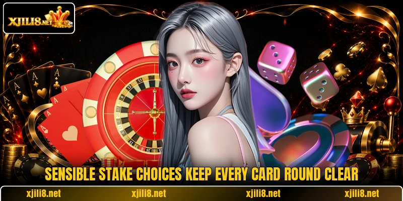 Sensible stake choices keep every card round clear Sensible stake choices keep every card round clear