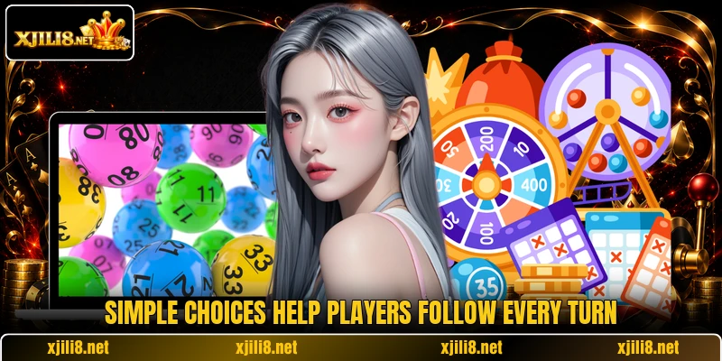 Simple choices help players follow every turn Simple choices help players follow every turn