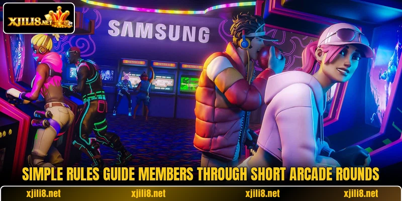 Simple rules guide members through short arcade rounds Simple rules guide members through short arcade rounds