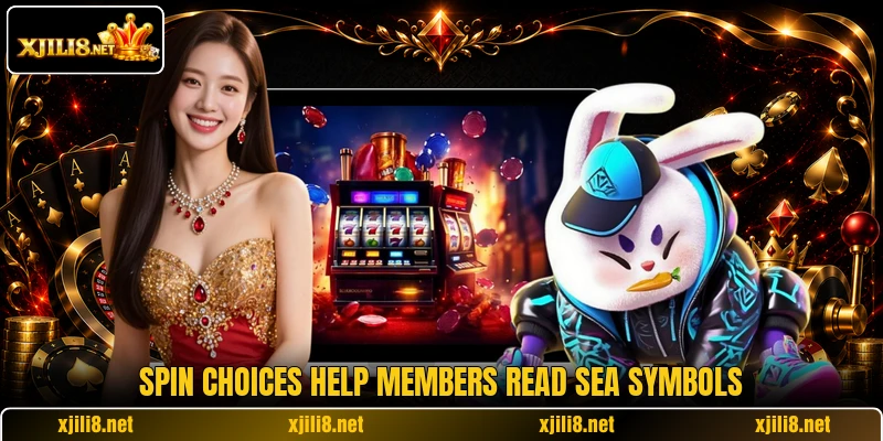 Spin choices help members read sea symbols Spin choices help members read sea symbols