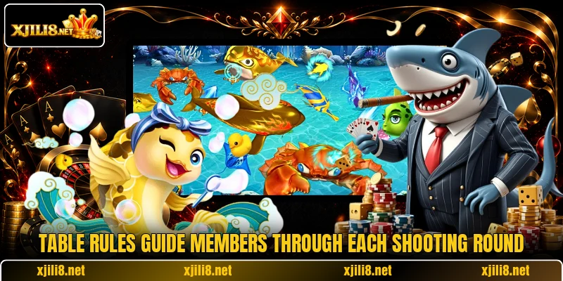 Table rules guide members through each shooting round Table rules guide members through each shooting round