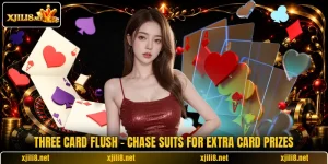 Three Card Flush - Chase Suits For Extra Card Prizes